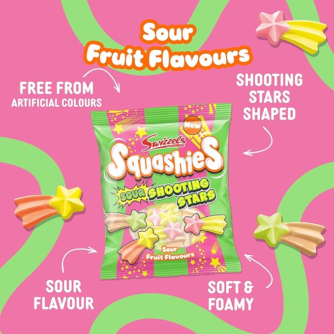 Squashies Sour Shooting Stars