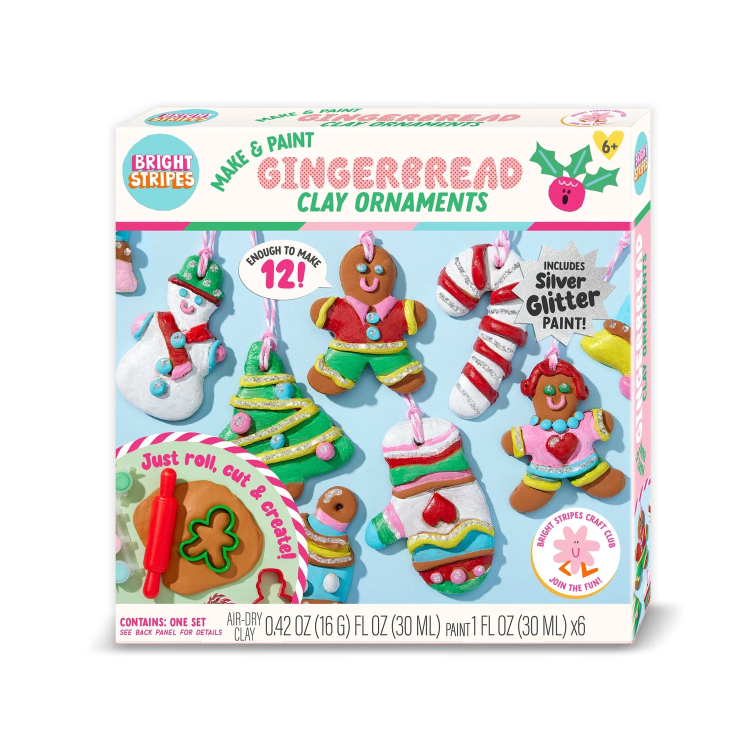 Gingerbread Clay Ornament, Make & Paint