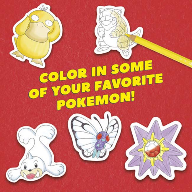 Pokemon Color Your Own Fuzzy Stickers