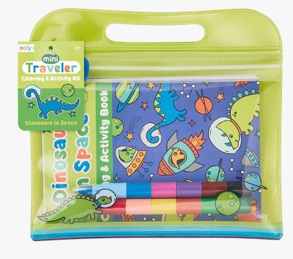 Mini Traveler Coloring & Activity Dinosaurs in Space