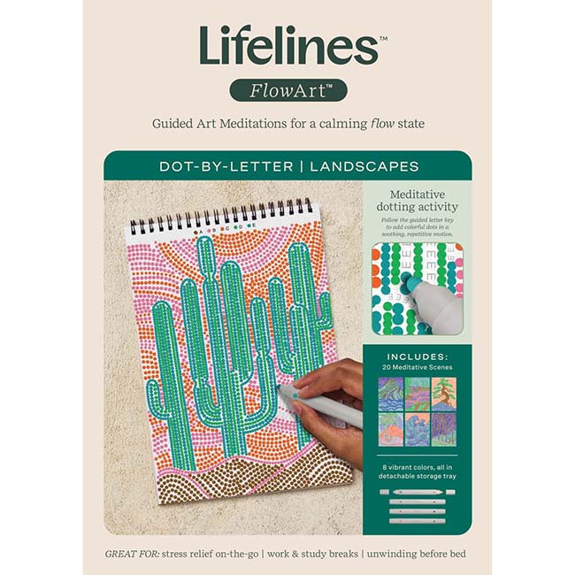 FlowArt Dot-By-Letter Landscapes