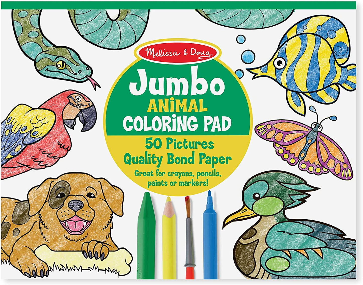 Jumbo Animal Coloring Pad