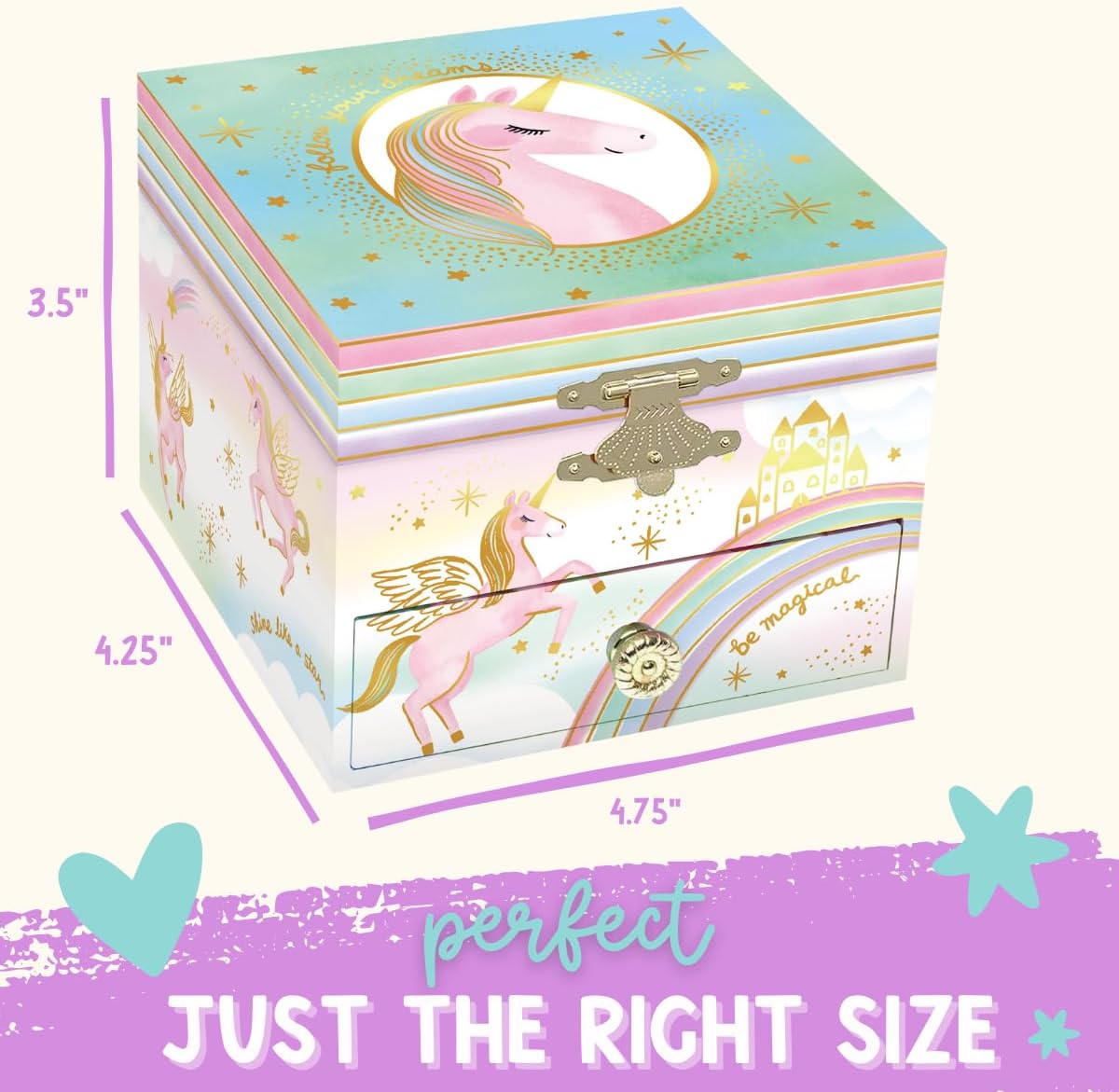 Unicorn Jewelry Box Small