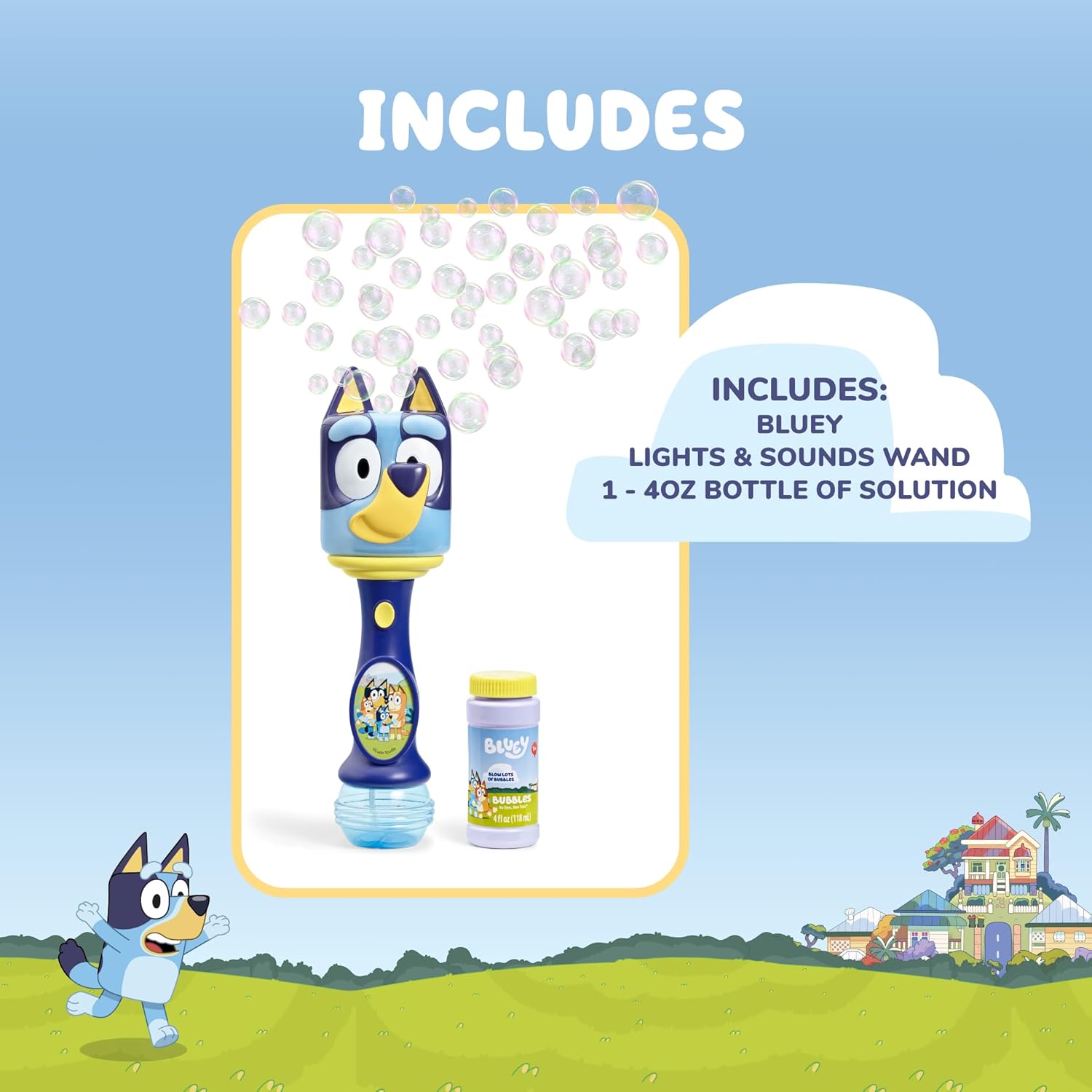 Bluey Lights Bubble Wand