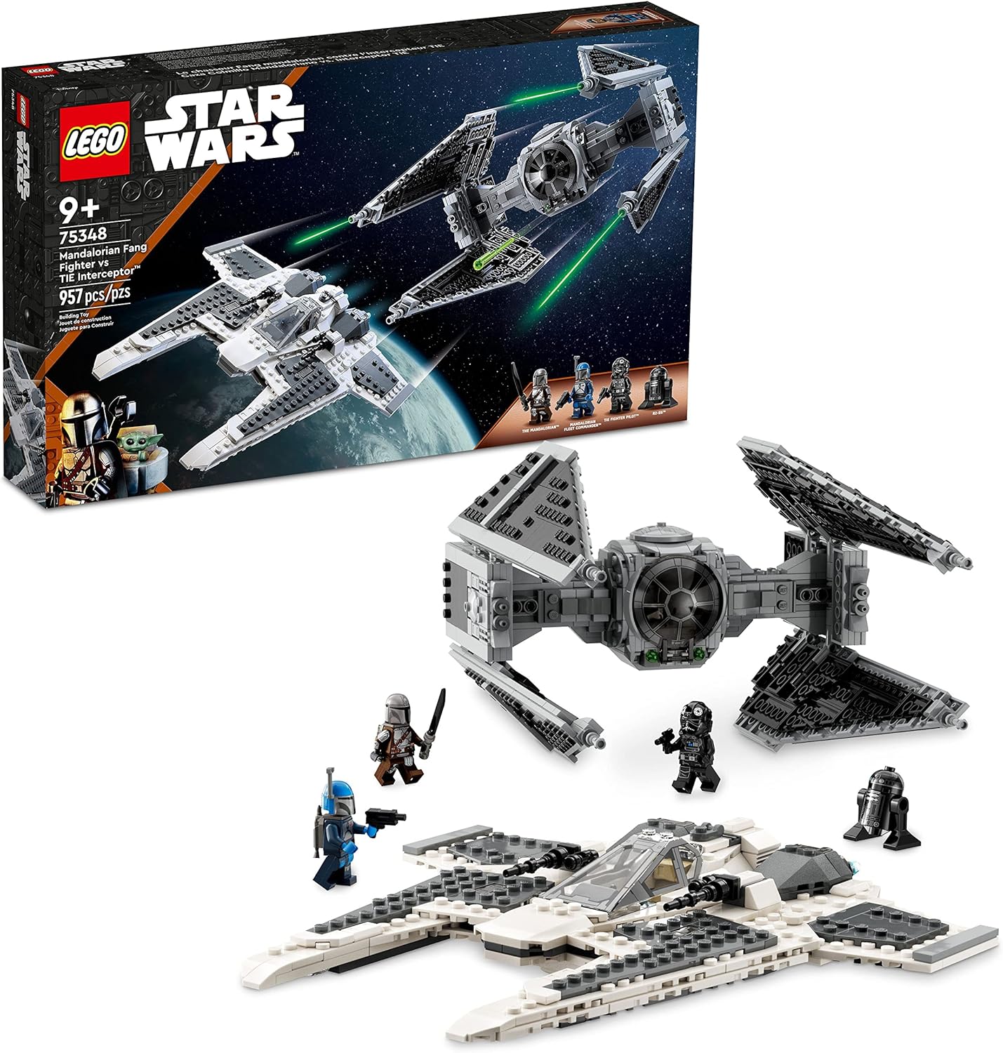 Star Wars Mandalorian Fang Fighter Vs. Tie