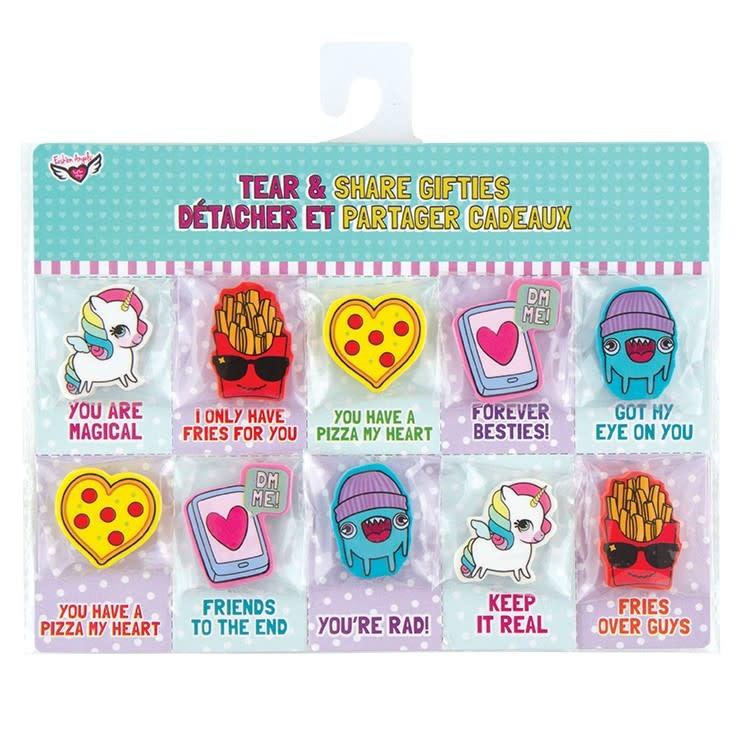 Tear & Shares Erasers 10p