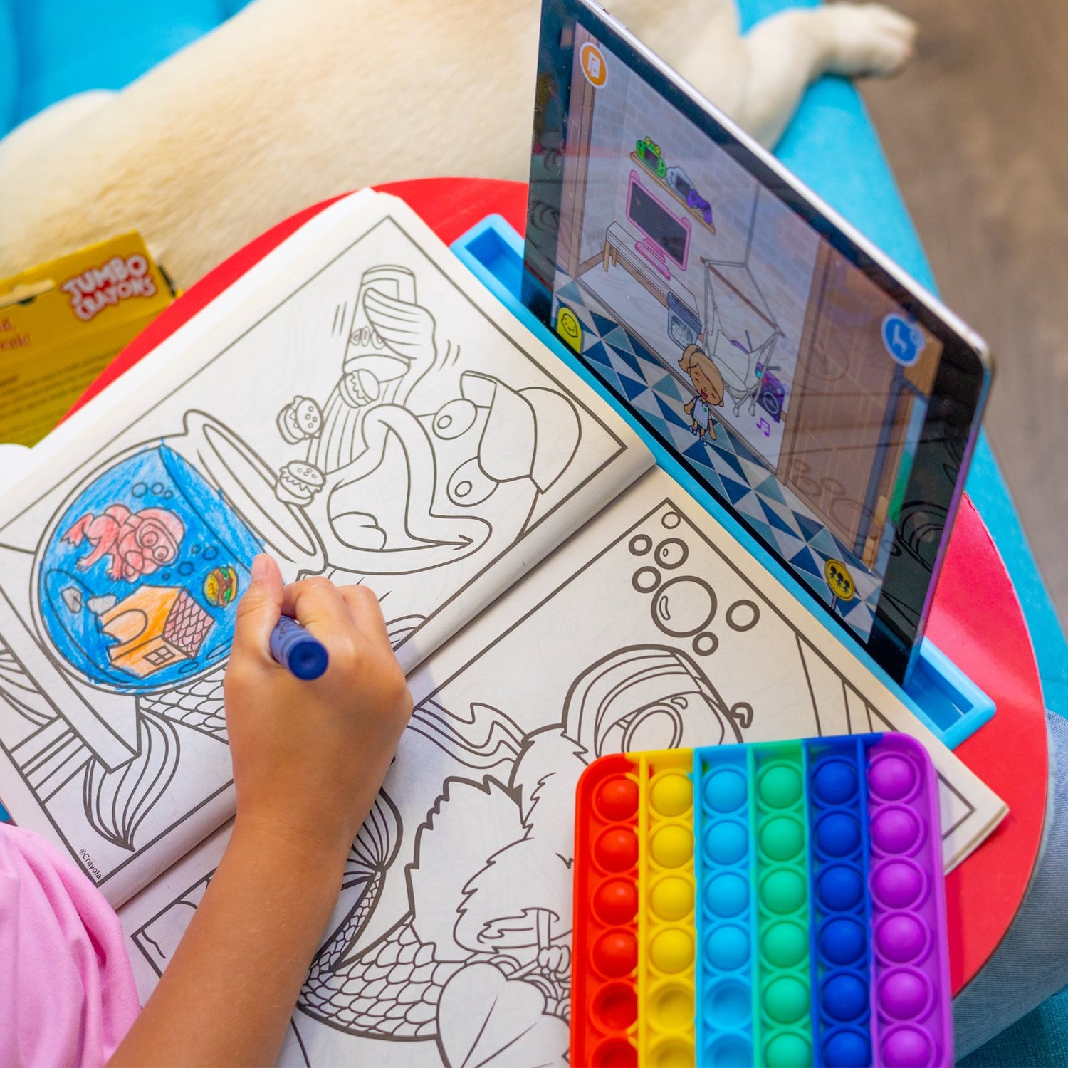 Rainbow Lap Desk-3