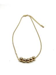Gold Ball Fidget Necklace