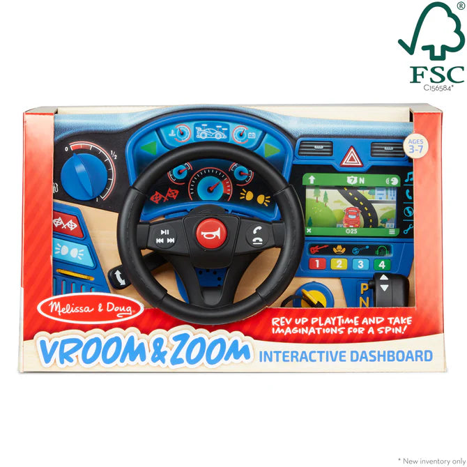 Vroom Zoom Wood Dashbrd