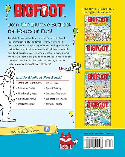 BigFoot Fun Book