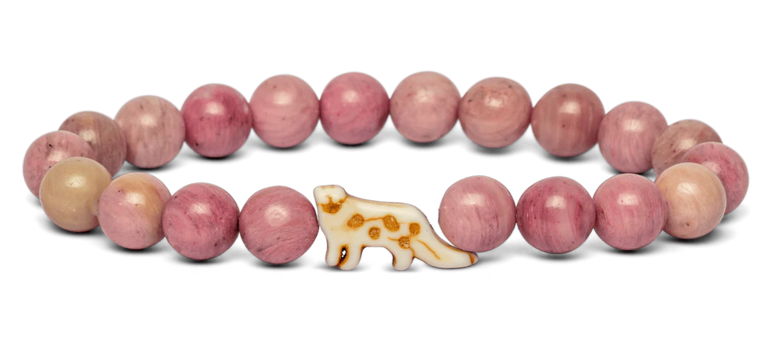 Fahlo Snow Leopard Wildflower Pink Bracelet