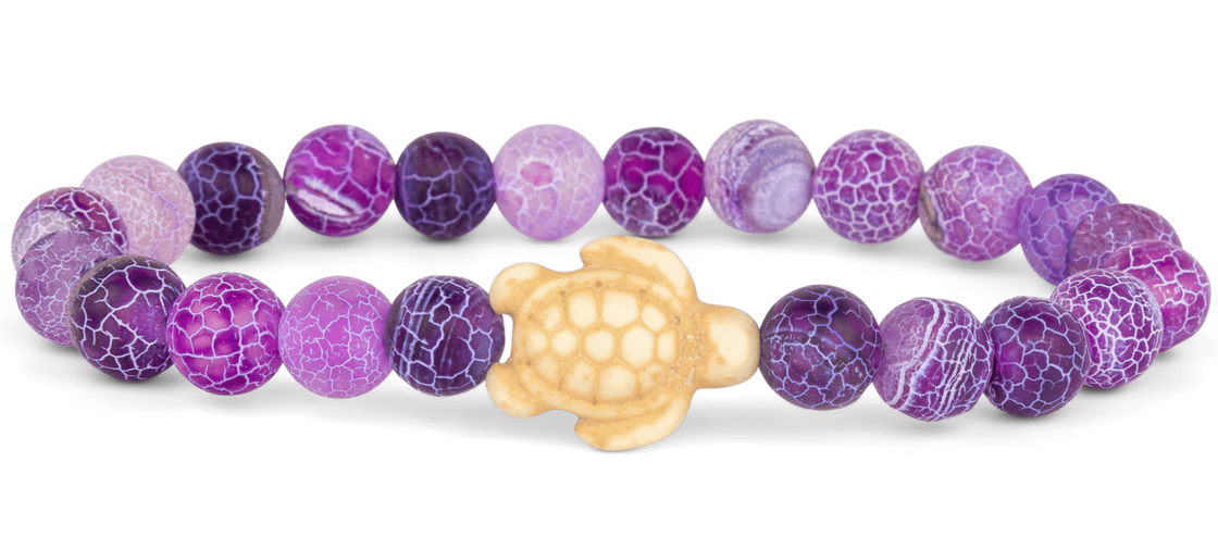 Fahlo Sea Turtle Coral Reef Violet Bracelet