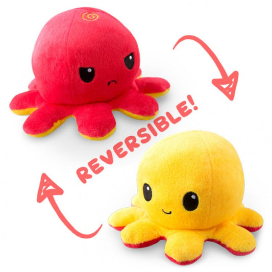 Octopus Plush Red Yellow-1