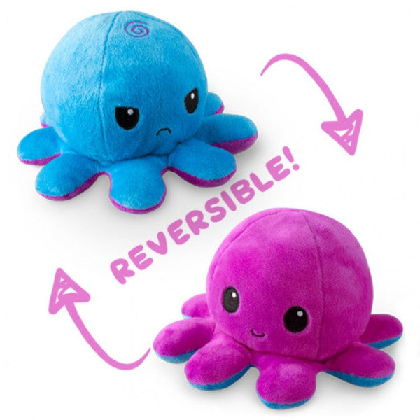Octopus Plush Purple Blue-1