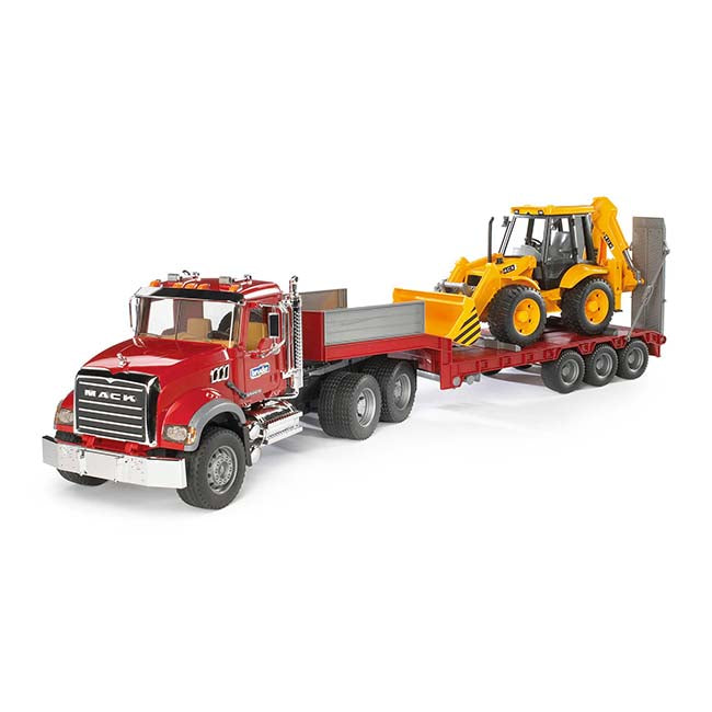Truck and Backhoe Loader