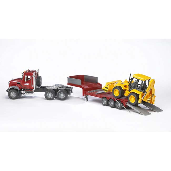 Truck and Backhoe Loader