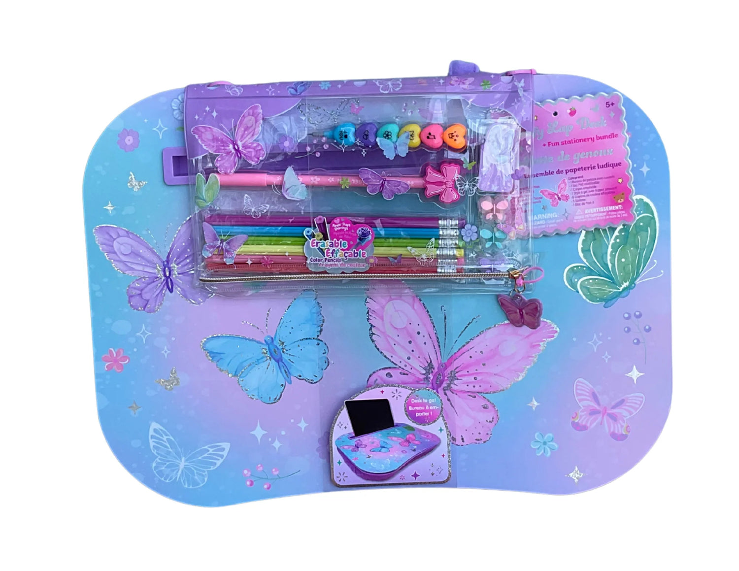 Comfy Lap Desk Tie Dye Butterfly
