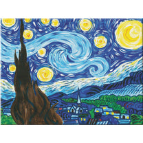 Paint by Num Starry Night-2