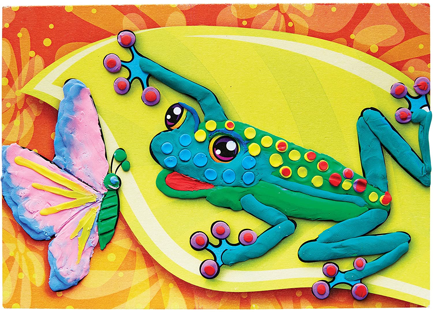 Do Art Coloring with Clay-8