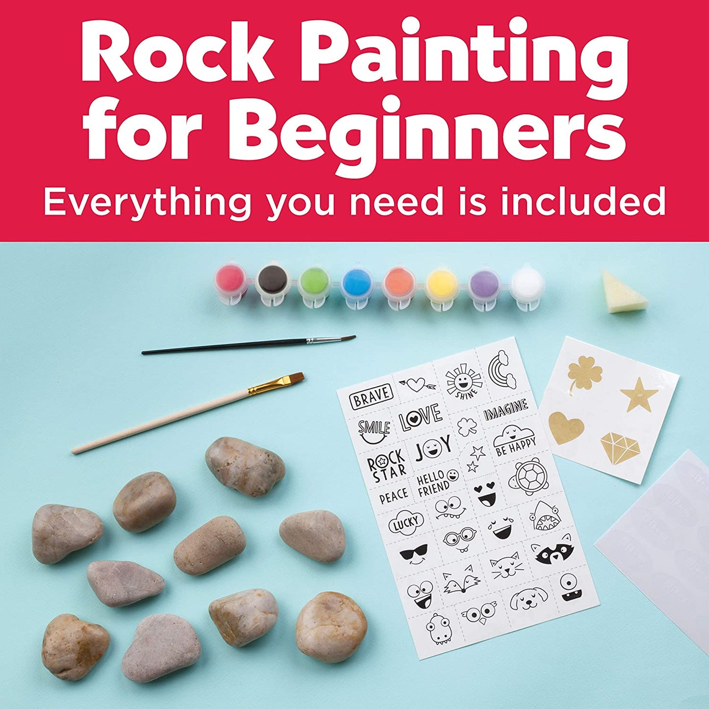Hide & Seek Rock Painting-3