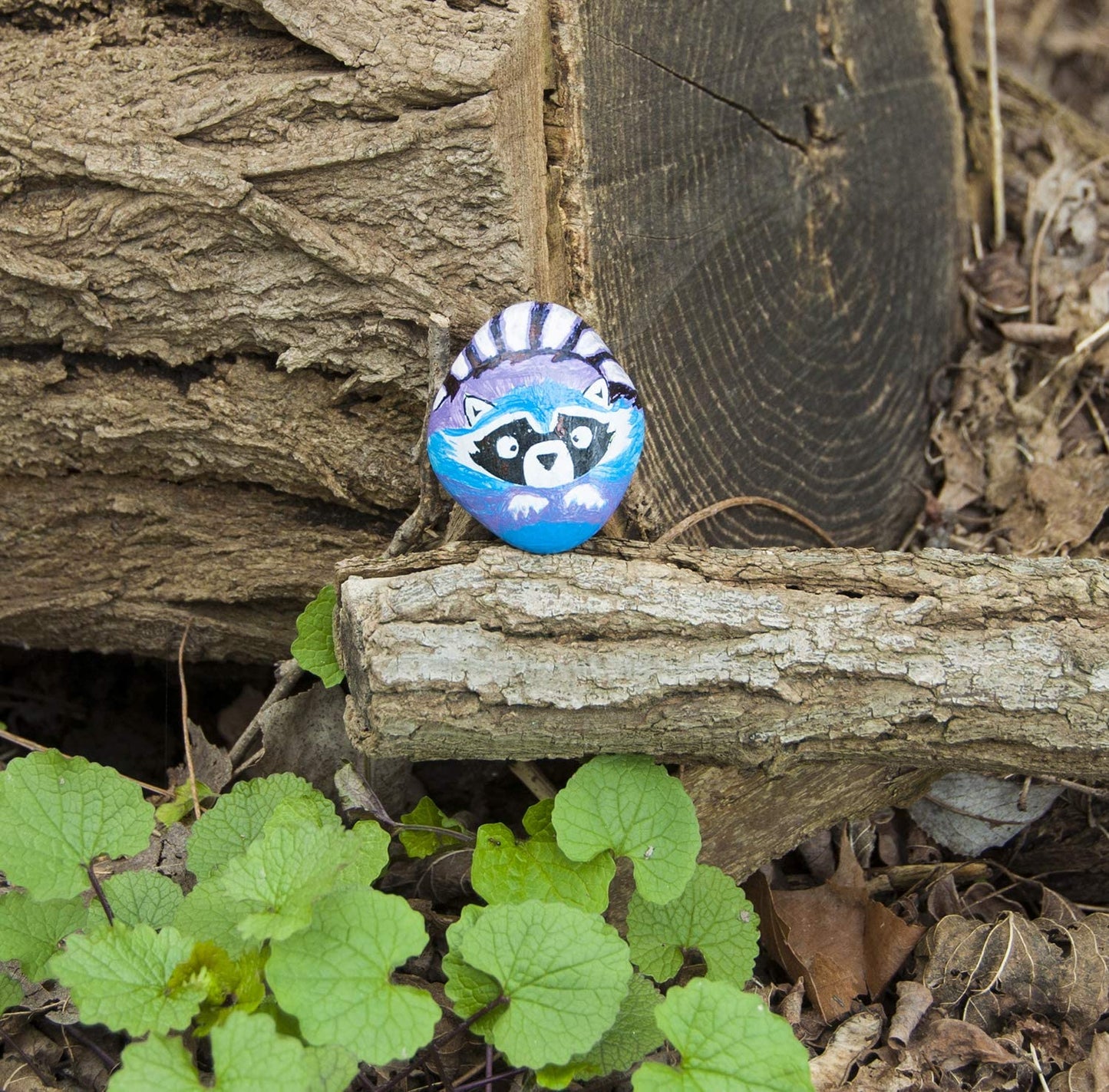 Hide & Seek Rock Painting-11