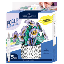 Pop Up Coloring Pansy-1