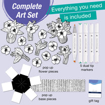 Pop Up Coloring Pansy-3