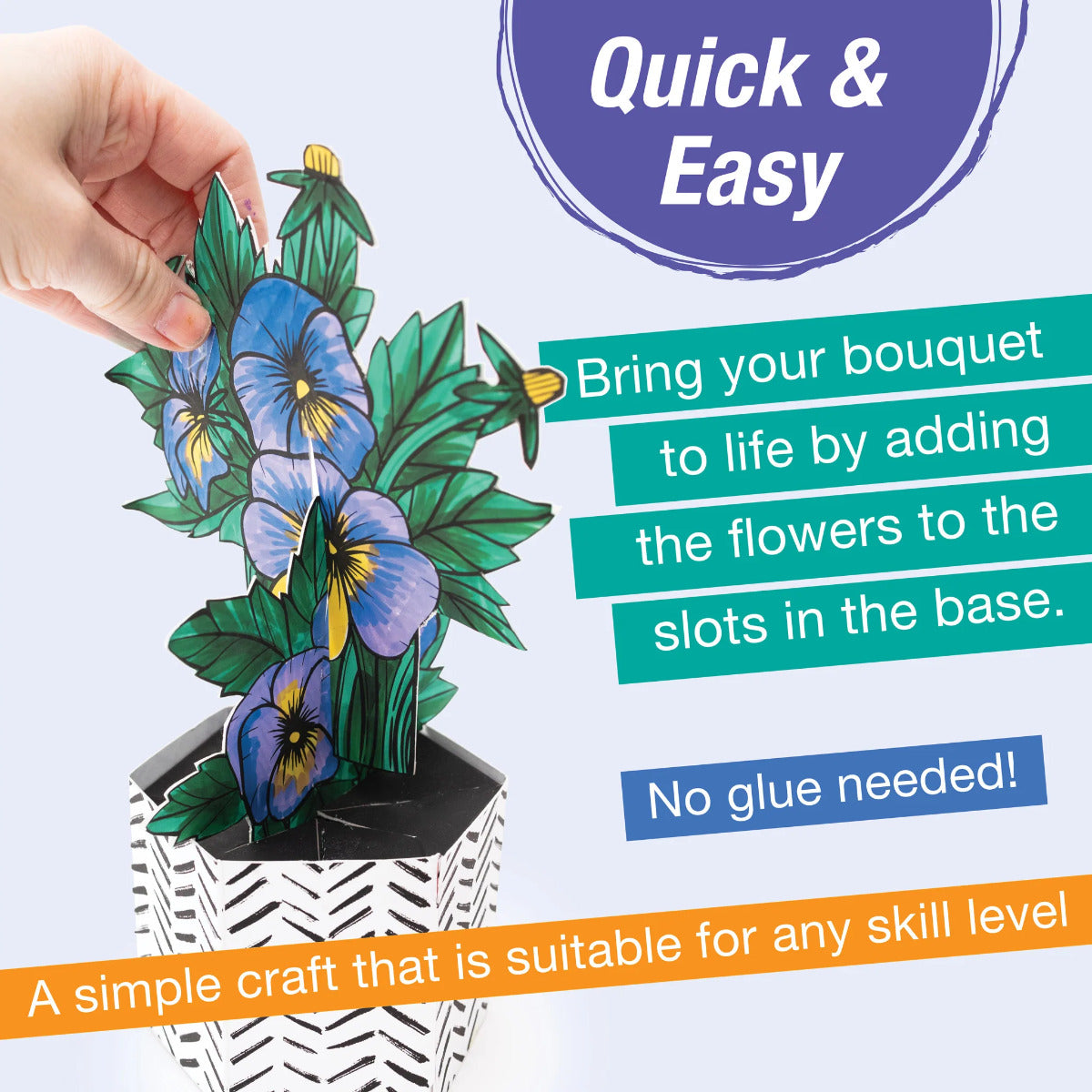 Pop Up Coloring Pansy-5
