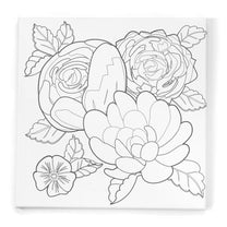 Watercolor Paint By Number Bold Floral-3