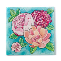 Watercolor Paint By Number Bold Floral-4