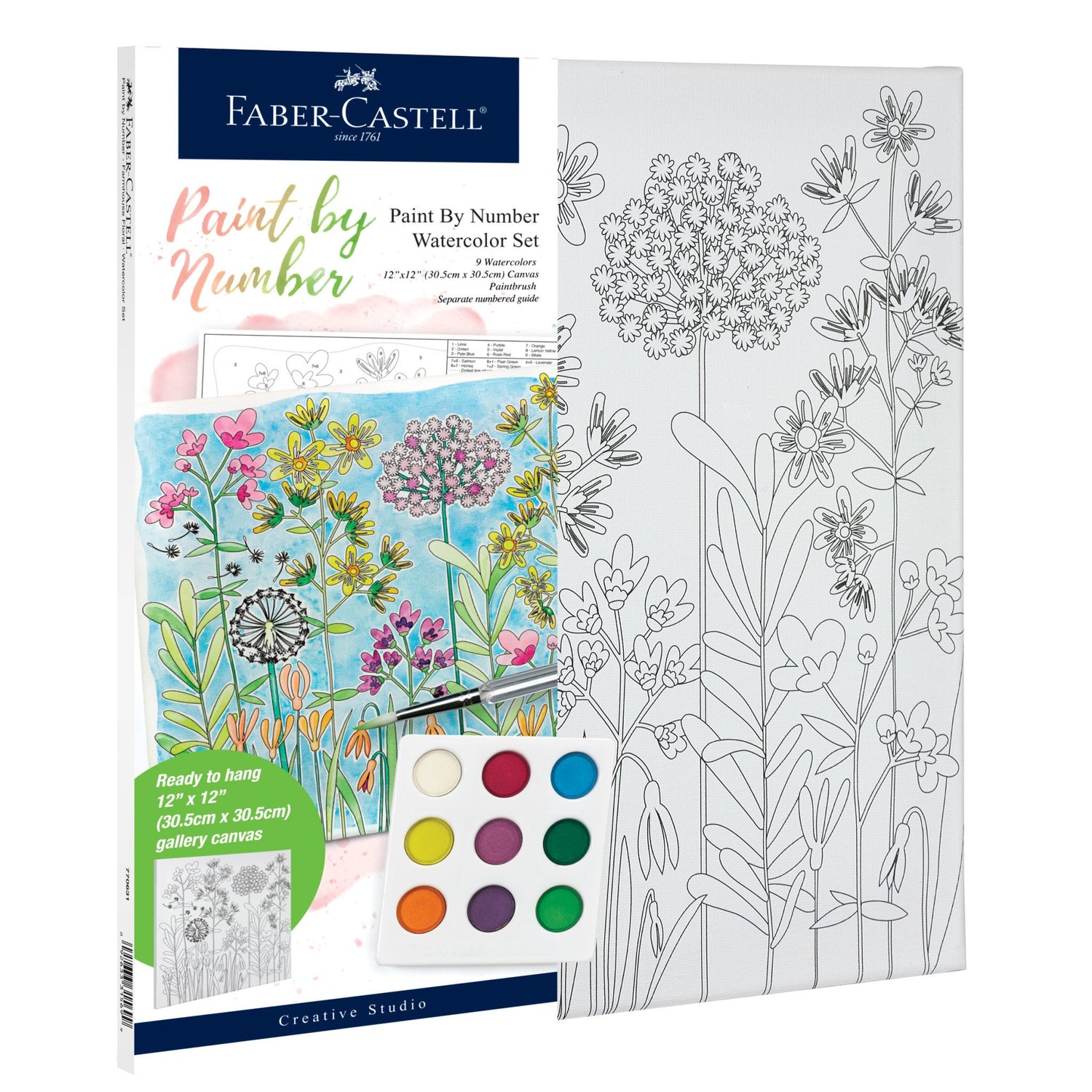 Watercolor Paint By Number Farm House-2