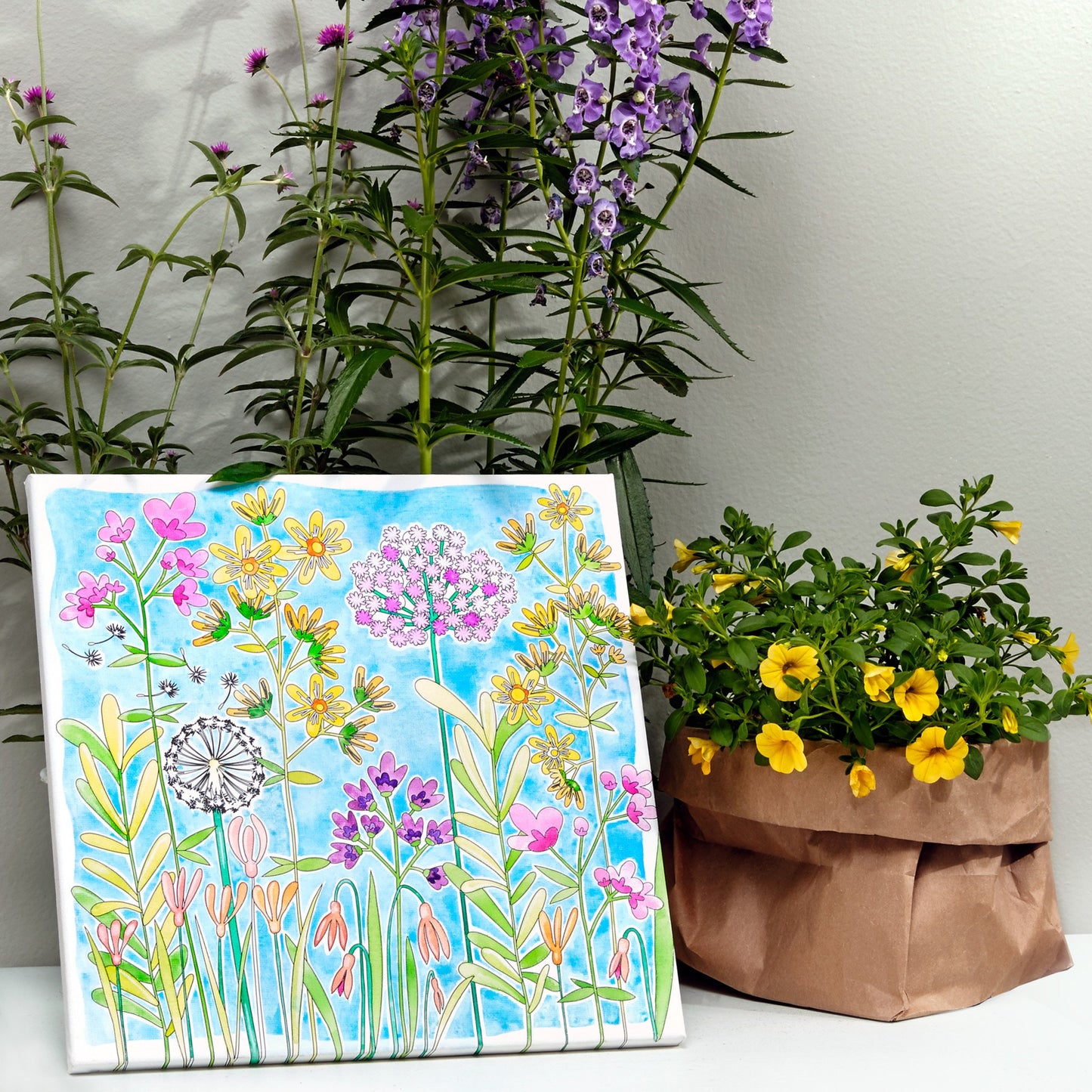 Watercolor Paint By Number Farm House-7