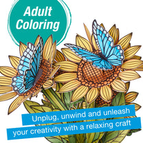 Popup Coloring Sunflowers