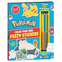 Pokemon Color Your Own Fuzzy Stickers
