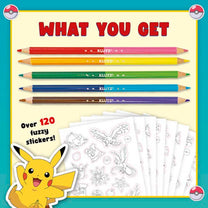 Pokemon Color Your Own Fuzzy Stickers