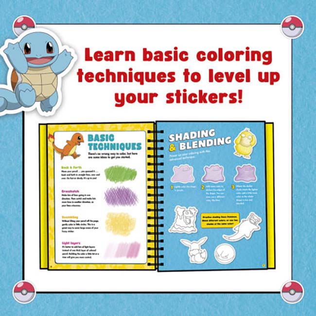 Pokemon Color Your Own Fuzzy Stickers