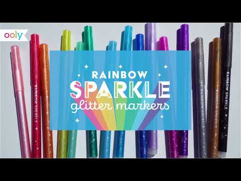 Rainbow Sparkle Markers
