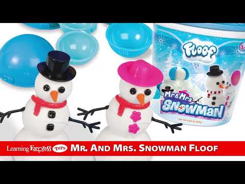 Mr. and Mrs. Snowman Bucket of Floof