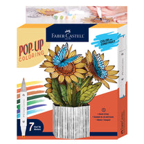 Popup Coloring Sunflowers