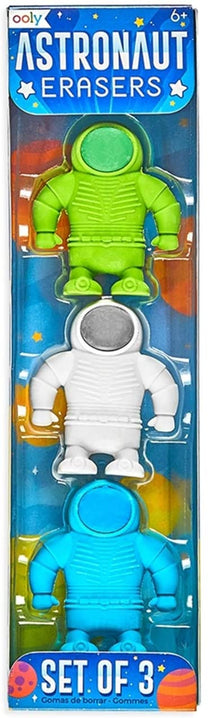 Astronaut Erasers Set of 3-4