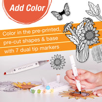 Popup Coloring Sunflowers