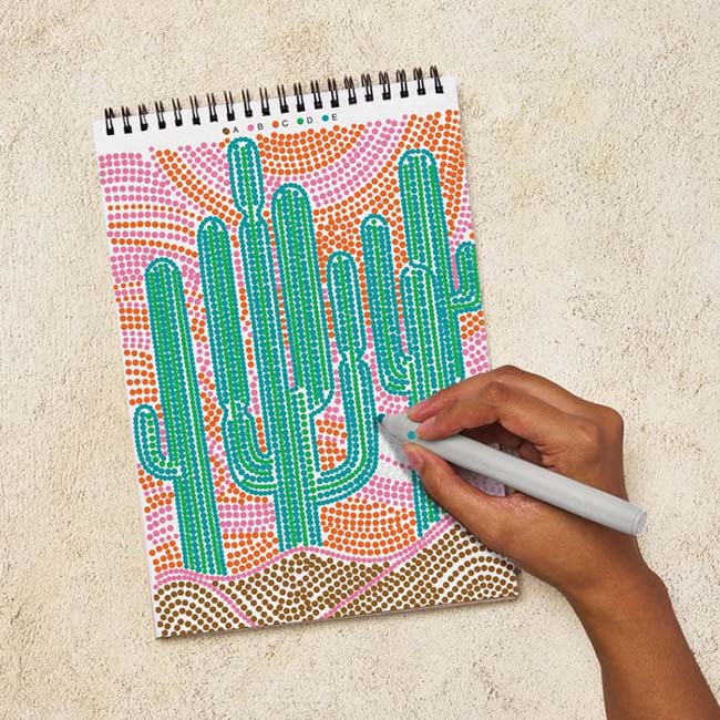 FlowArt Dot-By-Letter Landscapes