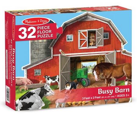 Busy Barn Shaped Floor Puzzle-1