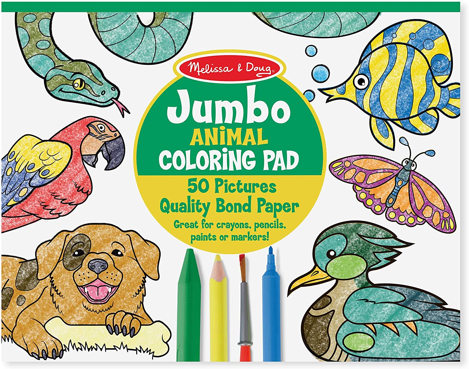 Jumbo Animal Coloring Pad