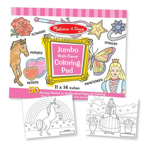 Jumbo Pink  Coloring Pad