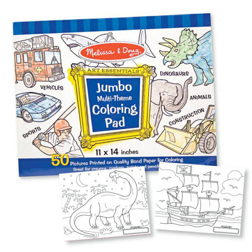 Jumbo Coloring Pad Blue*