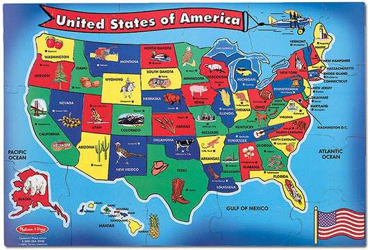USA Map Floor Puzzle