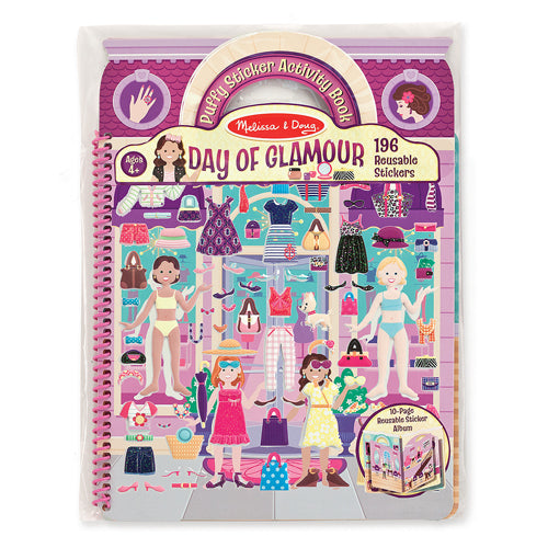 Puffy Sticker Activity Book - Day of Glamour-1