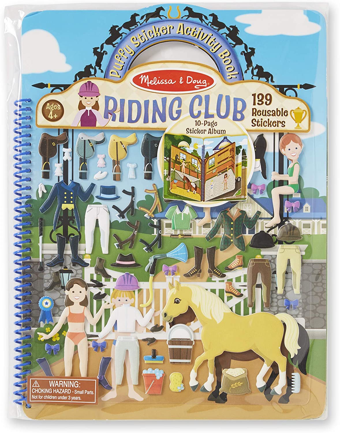 Dlxe Puffy Sticker Riding-1