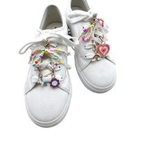 Rainbow Bow Shoe Charms